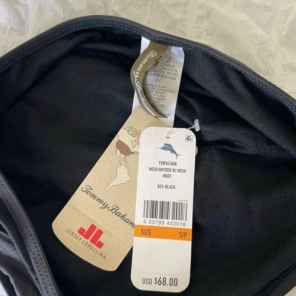 Tommy Bahama black mesh hipster bikini bottom - Picture 5 of 10